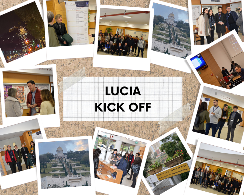 collage de imágenes en el kick of de LUCIA