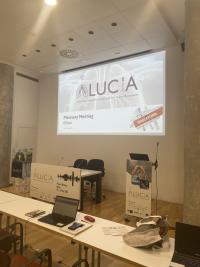 presentación en una pantalla