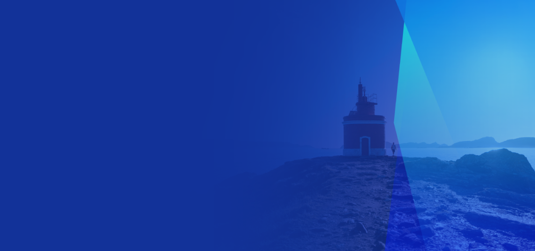 Foto faro con un difuminado encima