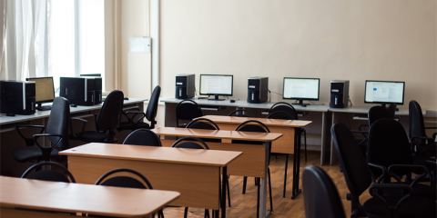 aula con ordenadores