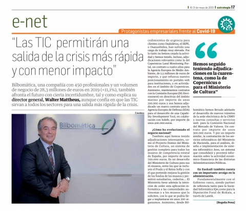 Las TIC permitirán una salida de la crisis más rápida y con menor impacto